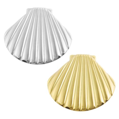 Stainless Steel Animal Pendants, 304 Stainless Steel, Shell, plated, DIY, more colors for choice, 10PCs/Bag, Sold By Bag