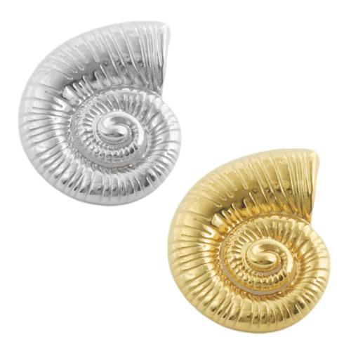 Stainless Steel Animal Pendants, 304 Stainless Steel, Conch, plated, DIY, more colors for choice, 10PCs/Bag, Sold By Bag
