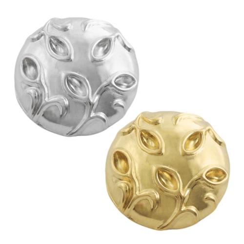 Stainless Steel Pendants, 304 Stainless Steel, Button Shape, plated, DIY, more colors for choice, 10PCs/Bag, Sold By Bag