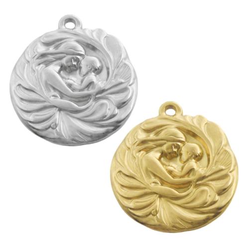 Stainless Steel Pendants, 304 Stainless Steel, plated, DIY, more colors for choice, 10PCs/Bag, Sold By Bag