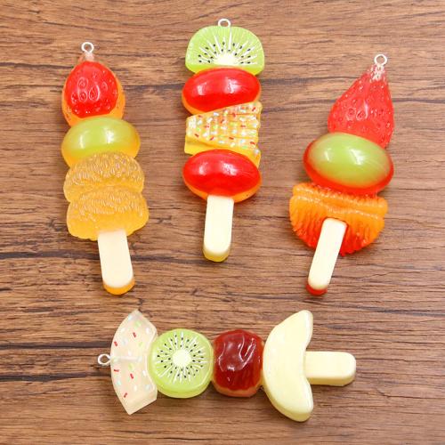 Resin Pendant, with Plastic & 304 Stainless Steel, DIY, more colors for choice, 100PCs/Bag, Sold By Bag