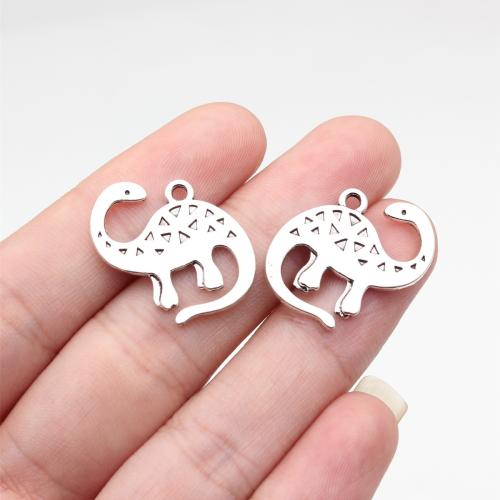 Tibetan Style Animal Pendants, Dinosaur, plated, DIY, more colors for choice, Sold By PC