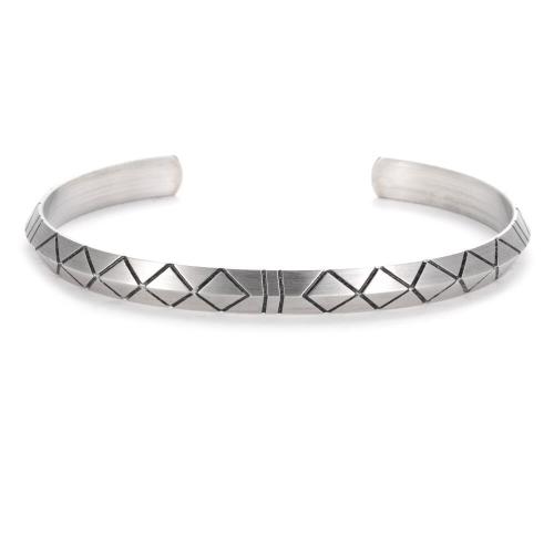 Tibetan Style Cuff Bangle, antique silver color plated, different styles for choice & for man, Inner Diameter:Approx 60mm, Sold By PC