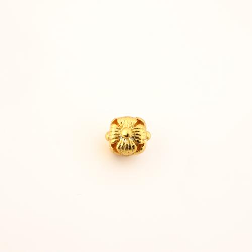 Brass Beads, Flower, DIY, golden, 8x10x10mm, Sold By PC