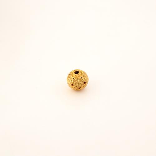 Brass Beads, DIY & hollow, golden, 7.50x7.50x7.50mm, Sold By PC
