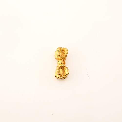 Brass Beads, DIY & hollow, golden, 15x8x8mm, Sold By PC