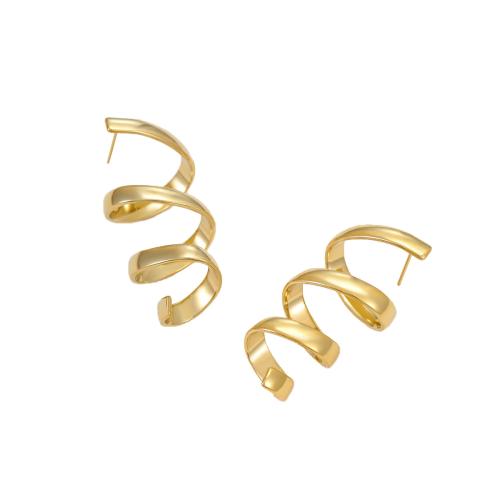 Stainless Steel Stud Earrings, 304 Stainless Steel, plated, fashion jewelry & for woman & hollow, more colors for choice, Sold By Pair