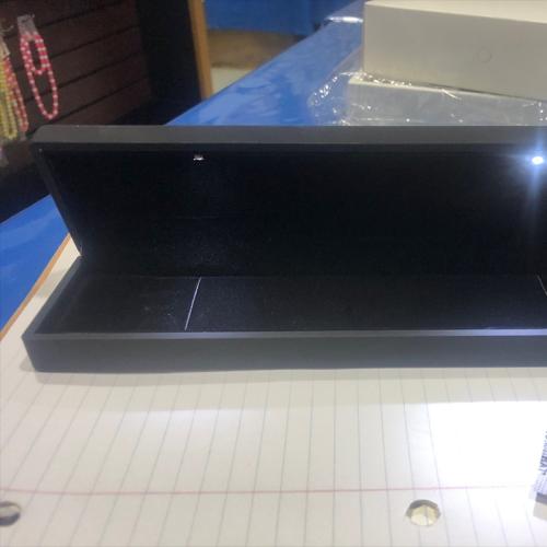 Rubber Necklace Box, with Plastic, fashion jewelry, more colors for choice, 220x55x35mm, Sold By PC