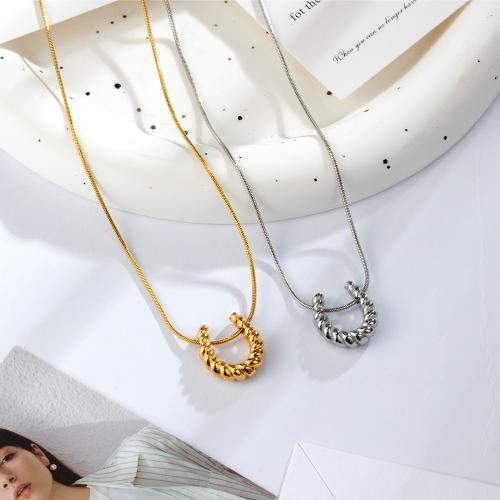 Stainless Steel Jewelry Necklace, 304 Stainless Steel, plated, fashion jewelry, more colors for choice, Sold By PC