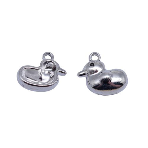 Tibetan Style Animal Pendants, Duck, plated, DIY, Sold By PC