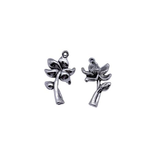Tibetan Style Flower Pendants, plated, DIY, Sold By PC