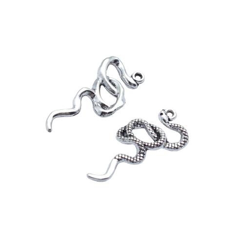 Tibetan Style Animal Pendants, Snake, plated, DIY & hollow, Sold By PC