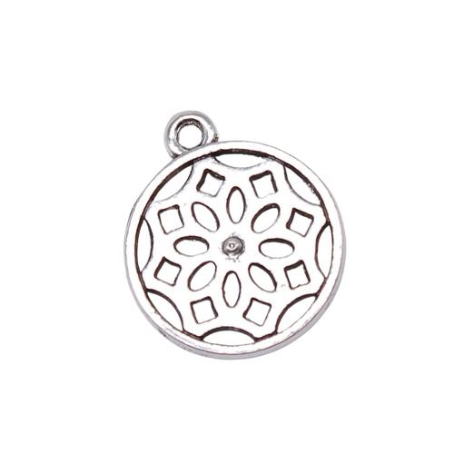 Tibetan Style Hollow Pendants, Round, plated, DIY, Sold By PC