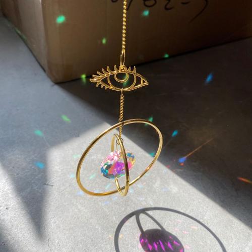 Crystal Hanging Ornaments, with Tibetan Style, hollow, 300x100mm, Sold By PC