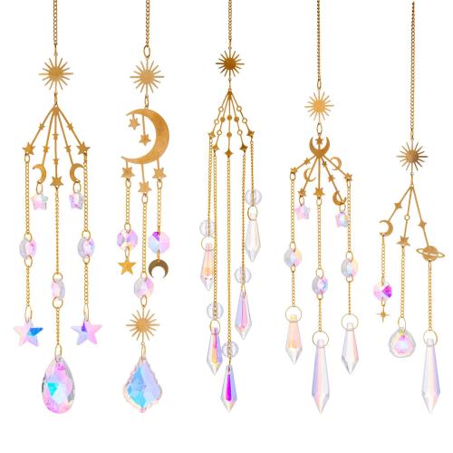 Crystal Hanging Ornaments, with Tibetan Style, different styles for choice, Length:Approx 35 cm, Sold By PC