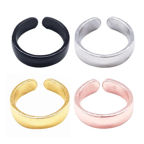 aleación de zinc Anillo de dedo Cuff, chapado, unisexo & con magnético, más colores para la opción, tamaño:8, Vendido por UD