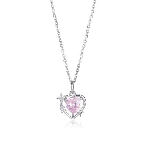 Tibetan Style Jewelry Set, Heart, silver color plated, different styles for choice & for woman & with cubic zirconia, Sold By PC