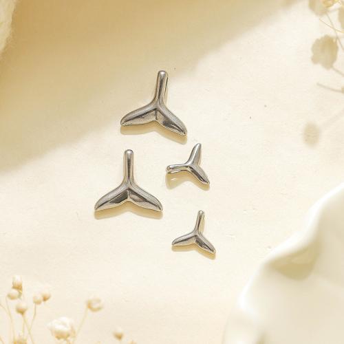 Edelstahl Schmuck Anhänger, 304 Edelstahl, Meerjungfrau Schwanz, goldfarben plattiert, DIY, keine, 10PCs/Tasche, verkauft von Tasche