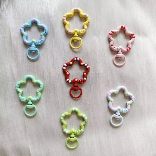 Tibetan Style Key Clasp, stoving varnish, DIY & enamel, more colors for choice, Sold By PC