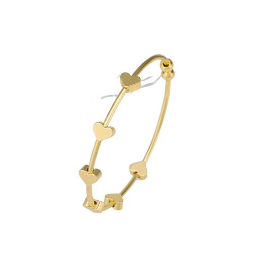 laiton bracelet manchette, Placage, bijoux de mode, doré, protéger l'environnement, sans nickel, plomb et cadmium, Vendu par PC