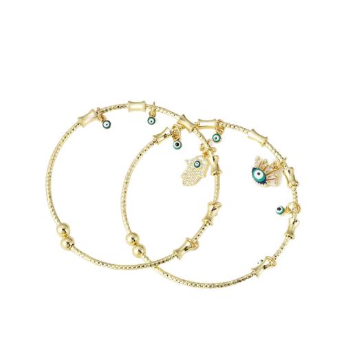 laiton bracelet manchette, avec résine, Placage, bijoux de mode & pavé de micro zircon, doré, protéger l'environnement, sans nickel, plomb et cadmium, Vendu par PC