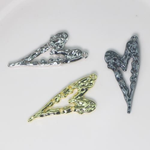 Tibetan Style Heart Pendants, plated, DIY, more colors for choice, Sold By PC