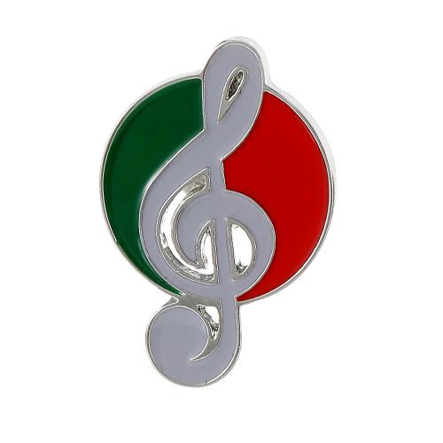 Enamel Brooch, Tibetan Style, Music Note, Unisex, original color, Sold By PC