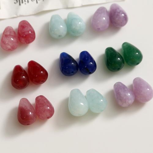 Gemstone Jewelry Beads, Natural Stone, Teardrop, DIY, more colors for choice, 12x7.50mm, Sold By PC