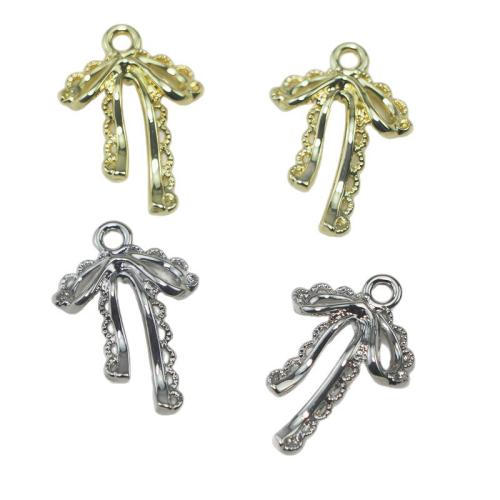 Tibetan Style Bowknot pendentifs, alliage de zinc, Noeud papillon, Placage, DIY, plus de couleurs à choisir, Vendu par PC