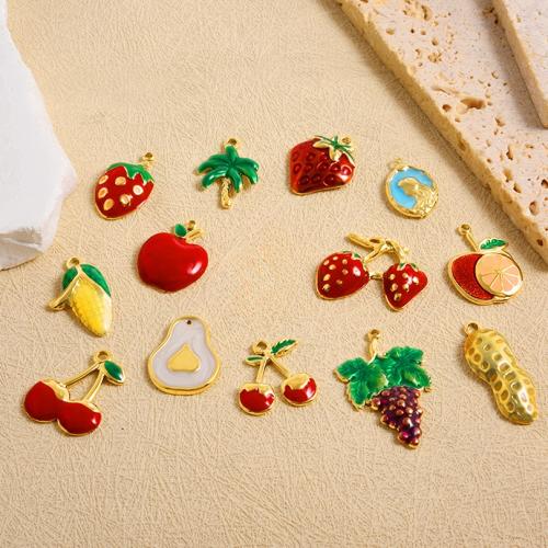 Stainless Steel Pendants, 304 Stainless Steel, plated, DIY & enamel, more colors for choice, 10PCs/Bag, Sold By Bag