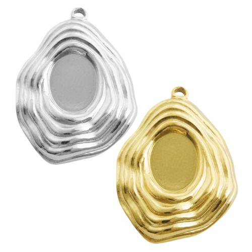 Stainless Steel Pendant Setting, 304 Stainless Steel, plated, DIY, more colors for choice, 10PCs/Bag, Sold By Bag