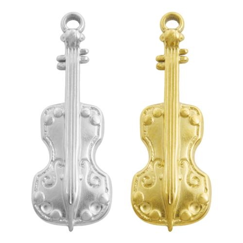 Stainless Steel Pendants, 304 Stainless Steel, Guitar, plated, DIY, more colors for choice, 10PCs/Bag, Sold By Bag