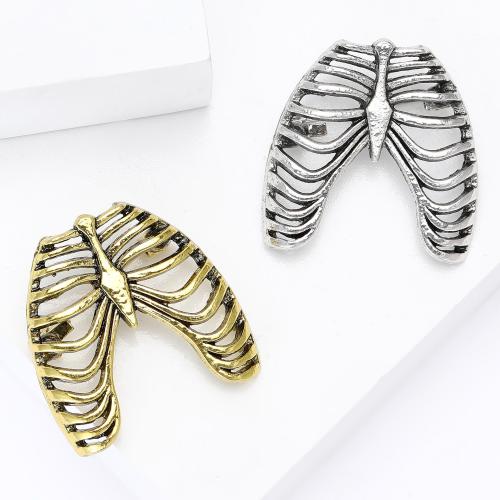 Tibetan Style Brooches, Skeleton, plated, fashion jewelry, more colors for choice, Sold By PC