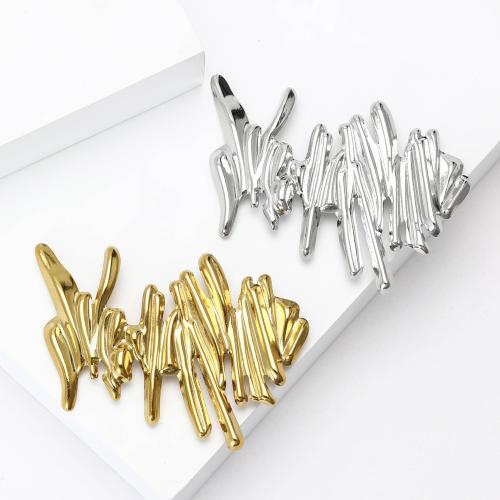 304 Stainless Steel Brooch, plated, fashion jewelry, more colors for choice, Sold By PC