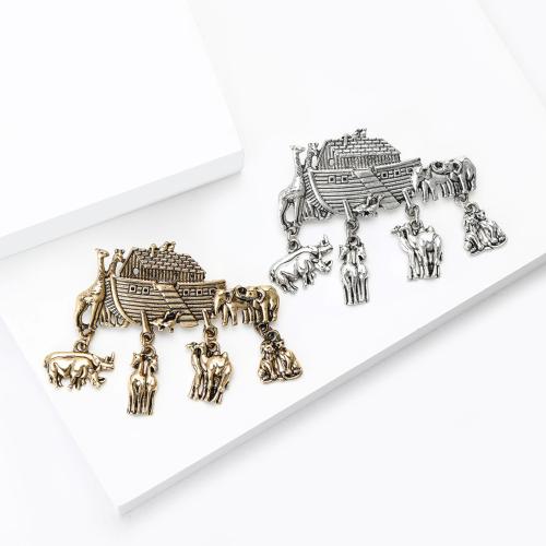 Tibetan Style Brooches, plated, fashion jewelry, more colors for choice, Sold By PC