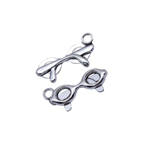 Pendentifs en alliage de zinc, Lunettes, Placage, DIY, 20PC/sac, Vendu par sac