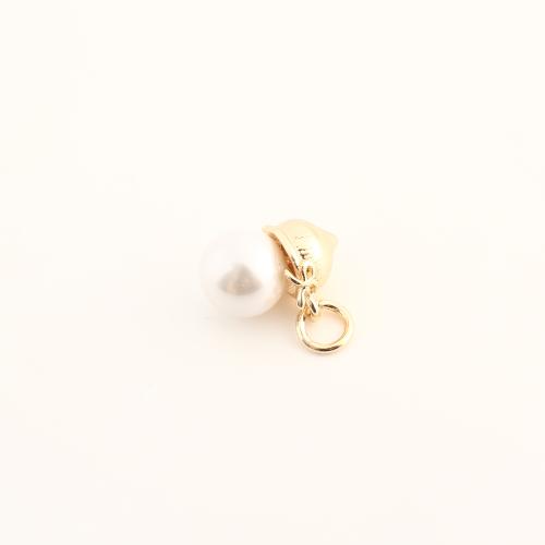 Messing Anhänger, mit Kunststoff, DIY, keine, 15x15x10mm, verkauft von PC