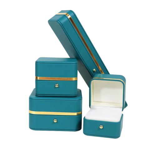 cuir PU boîte-cadeau, avec velours de coton & plastique, Anti-poussière & normes différentes pour le choix, plus de couleurs à choisir, Vendu par PC