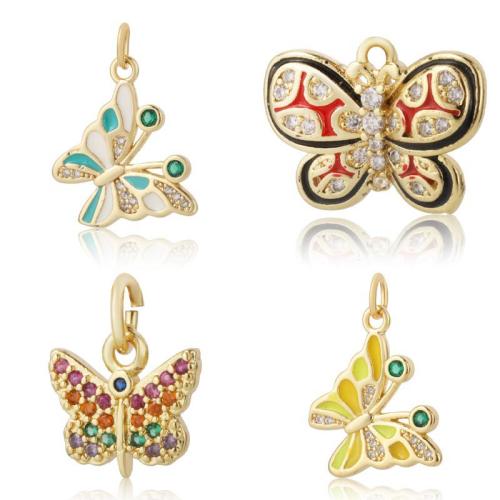 Cubique Pendentif en laiton zircon pavent, Placage, DIY & pavé de micro zircon, plus de couleurs à choisir, protéger l'environnement, sans nickel, plomb et cadmium, Vendu par PC