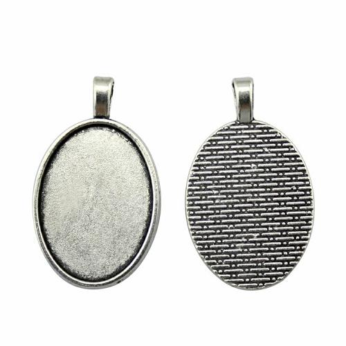Pendentif en alliage de zinc Cabochon Cadre, Placage, DIY, 18x25mm, Diamètre intérieur:Environ 18x25mm, 10PC/sac, Vendu par sac