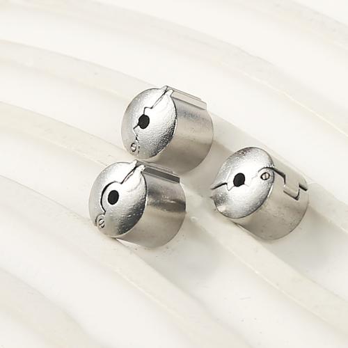 Stainless Steel Clasp Findings, 304 Stainless Steel, silver color plated, DIY, silver color, 8.97x8.88x8.88mm, Sold By PC