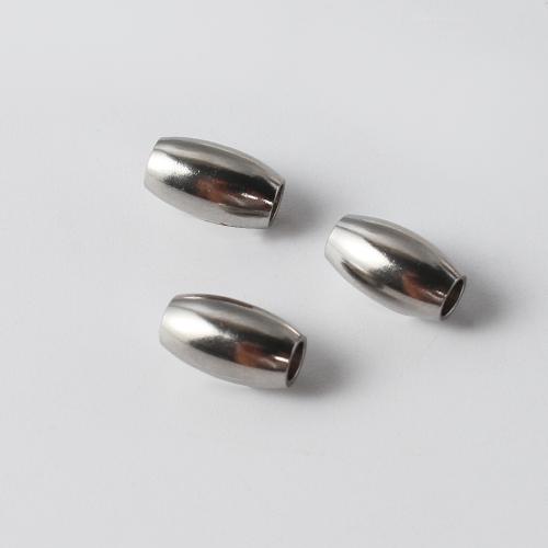 Billes en acier inoxydable, Acier inoxydable 304, Placage de couleur argentée, DIY, argent, 10.06x5.87x5.59mm, Vendu par PC