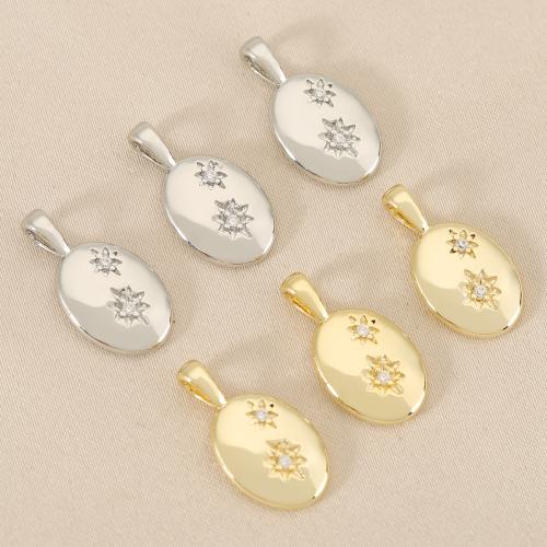Cubique Pendentif en laiton zircon pavent, Placage, DIY & pavé de micro zircon, plus de couleurs à choisir, protéger l'environnement, sans nickel, plomb et cadmium, 10PC/sac, Vendu par sac