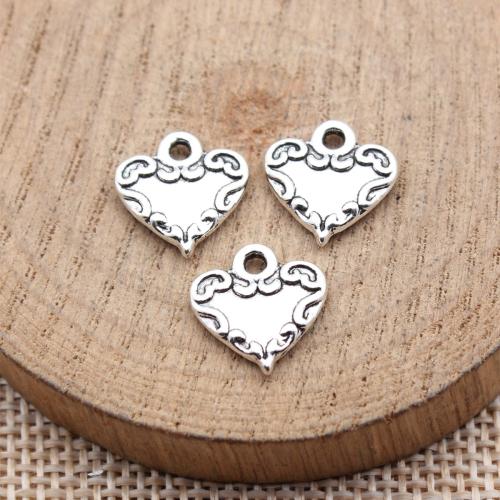 Pendentifs coeur en alliage de zinc, Placage, DIY, plus de couleurs à choisir, Vendu par PC