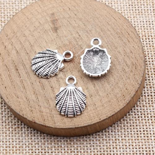 Pendentifs animaux en alliage de zinc, coquille, Placage, DIY, plus de couleurs à choisir, 20PC/sac, Vendu par sac