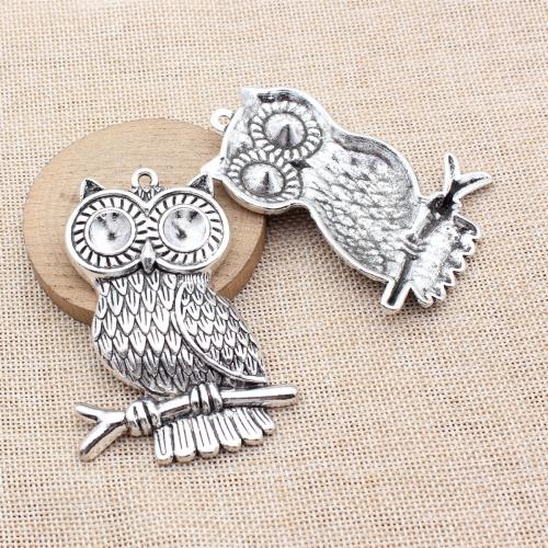 Pendentifs animaux en alliage de zinc, hibou, Placage, DIY, plus de couleurs à choisir, Vendu par PC