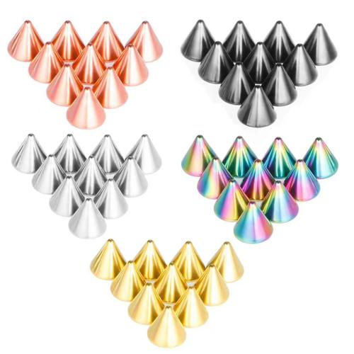 304 Stainless Steel Piercing Earring Findings, plated, DIY & different size for choice, more colors for choice, Sold By PC