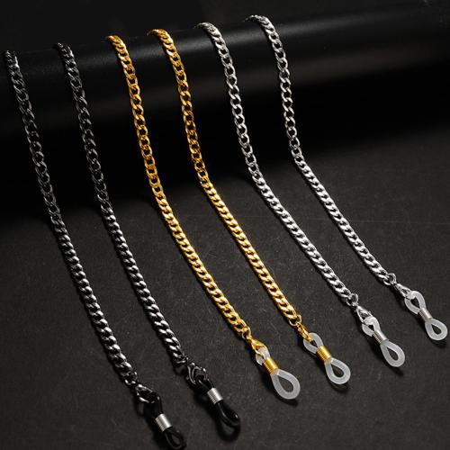 Tibetan Style Glasses Chain, gold color plated, fashion jewelry, more colors for choice, 50x50x50mm, Length:38 cm, Sold By PC