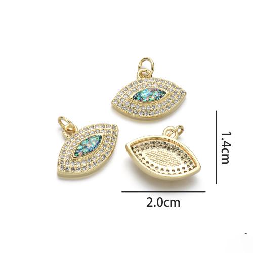 Colgantes de Ópalo Marino, metal, con Ópalo, chapado, Bricolaje & micro arcilla de zirconia cúbica & 1/1 aro, más colores para la opción, libre de níquel, plomo & cadmio, Vendido por UD