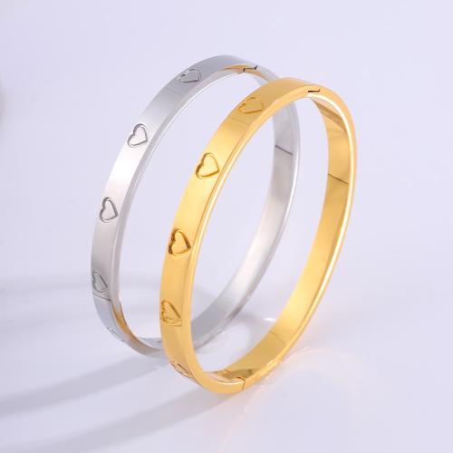 Brazalete del acero inoxidable, acero inoxidable 304, chapado, Joyería & para mujer, más colores para la opción, Vendido por UD
